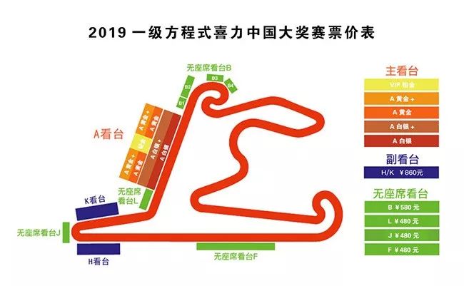 f1上海站门票价格