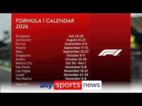f1赛程时间表2026
