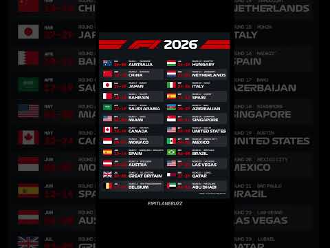 f1赛程时间表2026