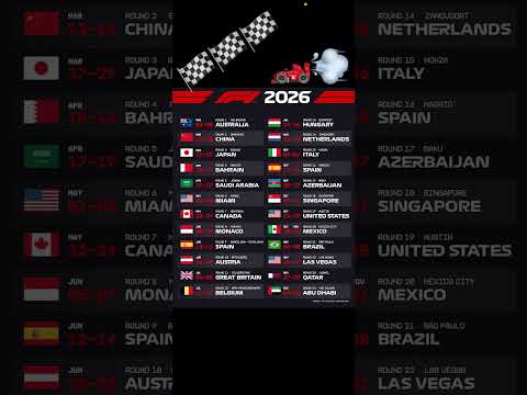 f1赛程时间表2026