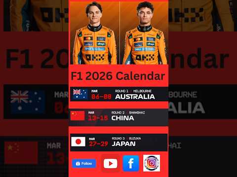 2026年F1比赛时间