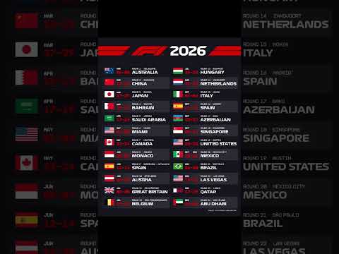 f1赛程时间表2026