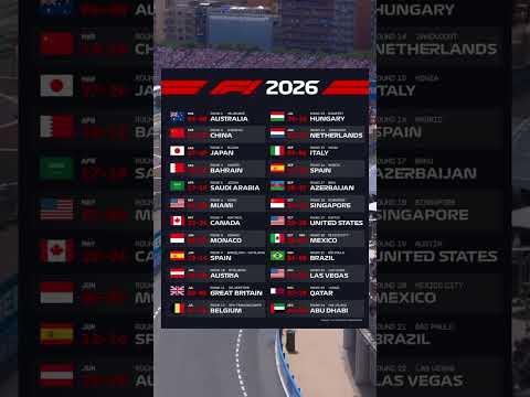 f1赛程时间表2026